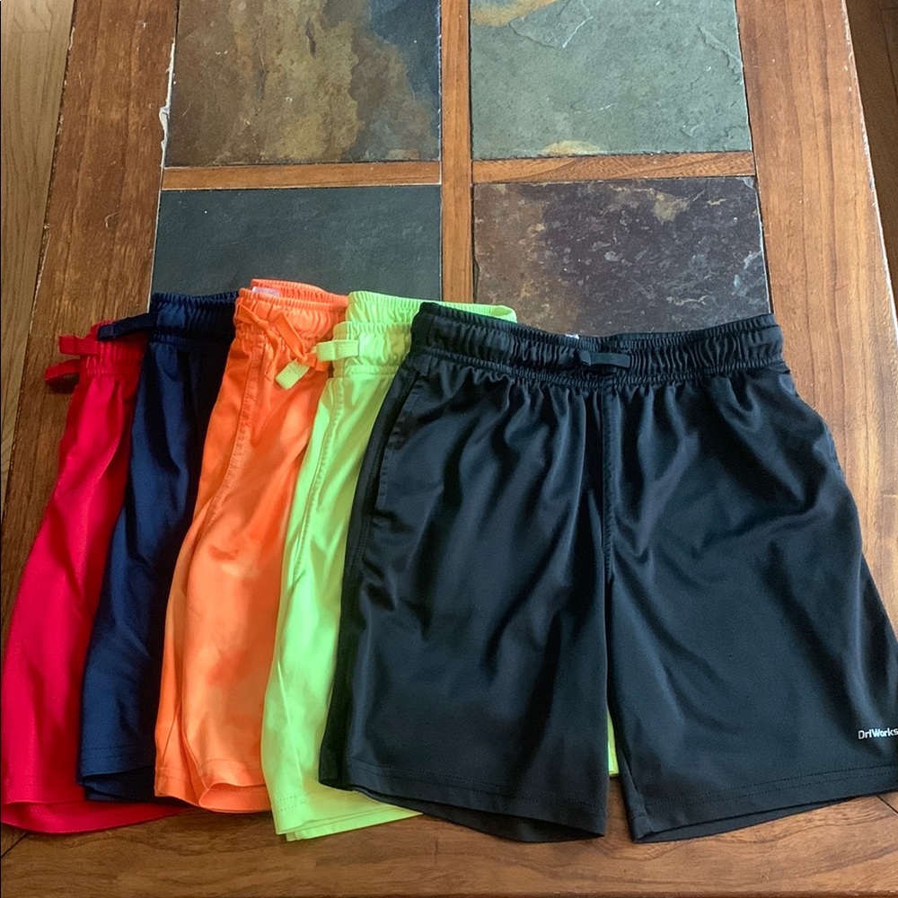 Athletic Works Black and Green Performance Shorts